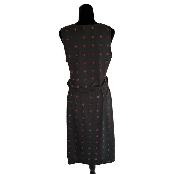 LulaRoe Black Sleeveless Dress with Red Designs, Large, NWT - Picture 2 of 7